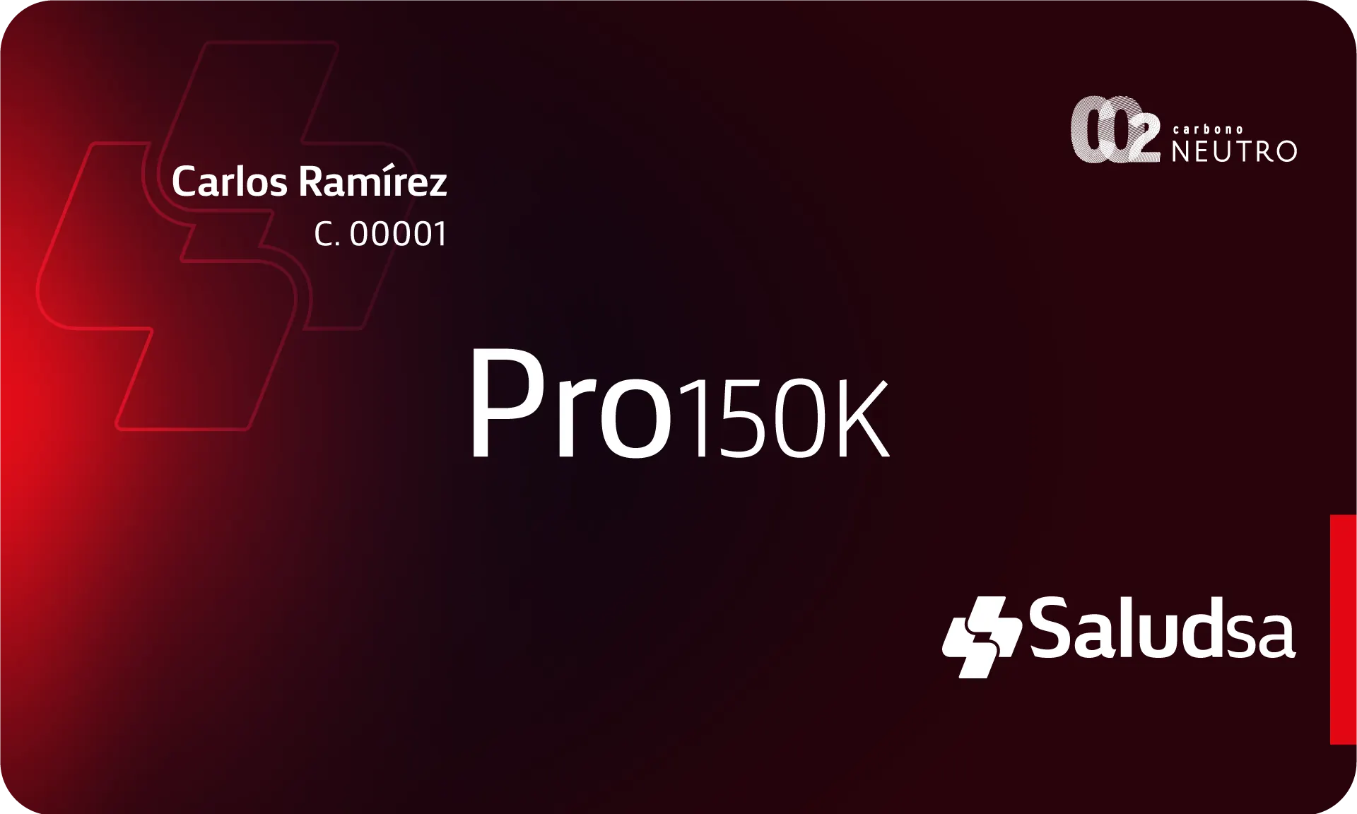 Tarjeta Pro 150K de SaludSA