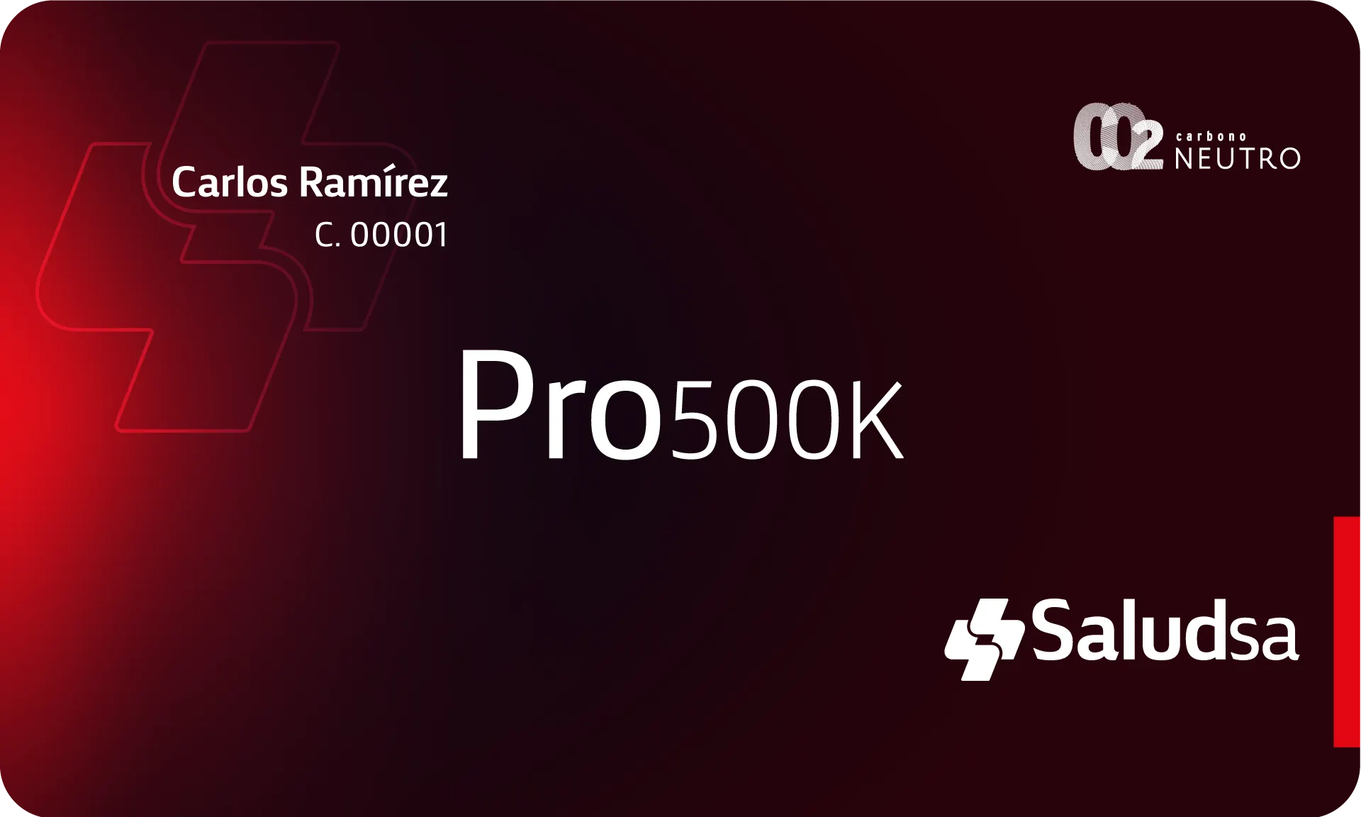 Tarjeta Pro 500K de SaludSA
