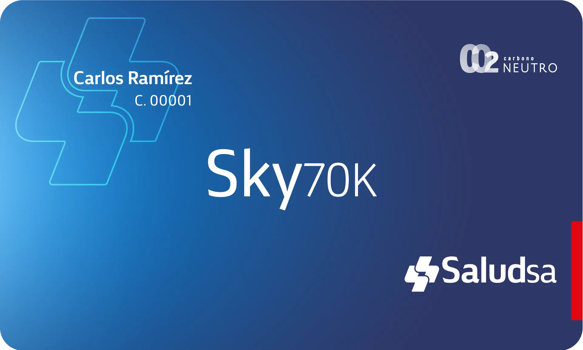 Tarjeta Sky 70K Plus de SaludSA